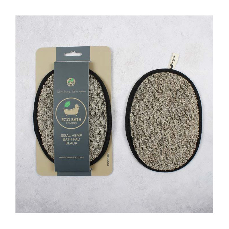Σφουγγάρι- δίσκος μπάνιου | Natural Sisal Hemp Bath Pad Black Σφουγγάρι- δίσκος μπάνιου | Natural Sisal Hemp Bath Pad Black