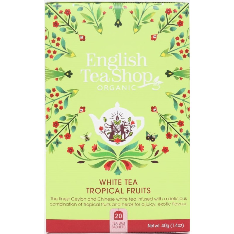 Λευκό Τσάι με Τροπικά Φρούτα | White Tea Tropical Fruits | 20 φακ. Λευκό Τσάι με Τροπικά Φρούτα | White Tea Tropical Fruits | 20 φακ.