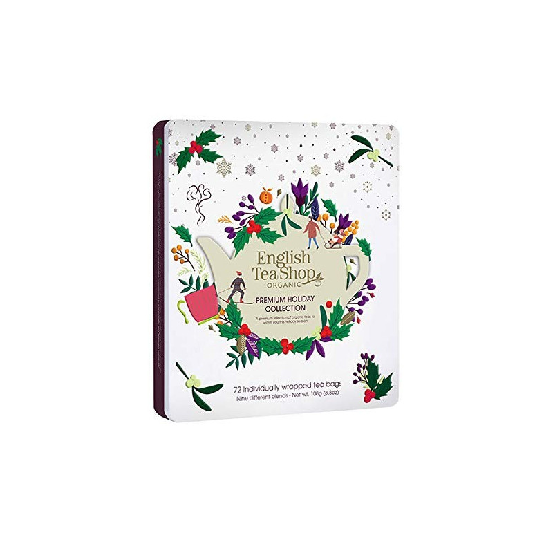Συλλογή Χριστουγέννων | Premium Holiday Collection White Gift Tin 72 Tea Bag | 72 φακελάκια Συλλογή Χριστουγέννων | Premium Holiday Collection White Gift Tin 72 Tea Bag | 72 φακελάκια