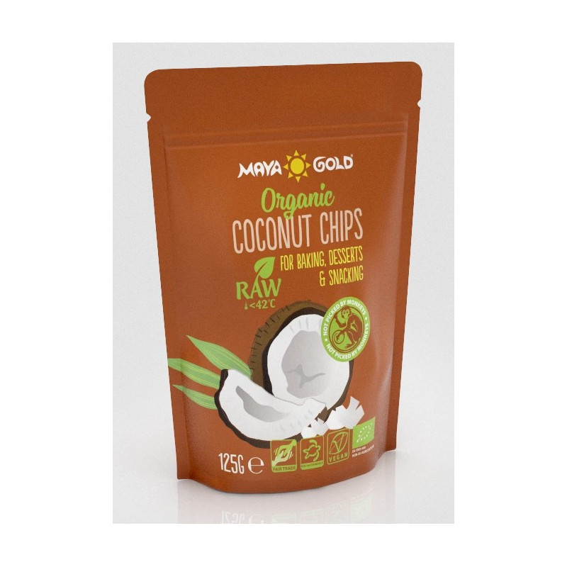 Βιολογικά Πατατάκια Καρύδας | Coconut Raw Chips Organic | 125gr Βιολογικά Πατατάκια Καρύδας | Coconut Raw Chips Organic | 125gr