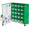 Συλλογή Χριστουγέννων | Org. Book Style Christmas Night Advent Calendar Green | 25 Φακελάκια
