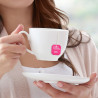Φλυτζάνι τσαγιού με Πιατάκι Λεύκο | White Tea Cup & Saucer