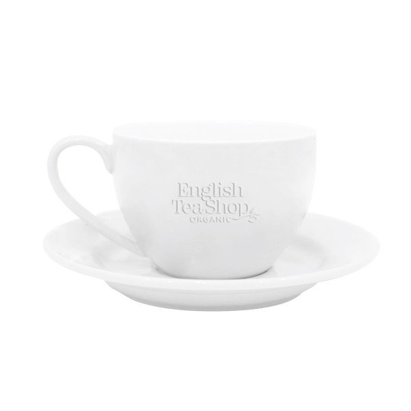 Φλυτζάνι τσαγιού με Πιατάκι Λεύκο | White Tea Cup & Saucer
