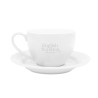 Φλυτζάνι τσαγιού με Πιατάκι Λεύκο | White Tea Cup & Saucer