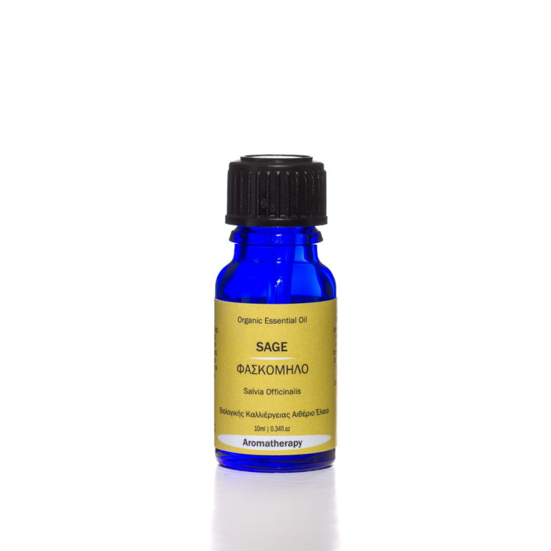 Βιολογικό Αιθέριο Έλαιο Φασκόμηλο | Sage Essential Oil Org. | 10ml Βιολογικό Αιθέριο Έλαιο Φασκόμηλο | Sage Essential Oil Org. | 10ml