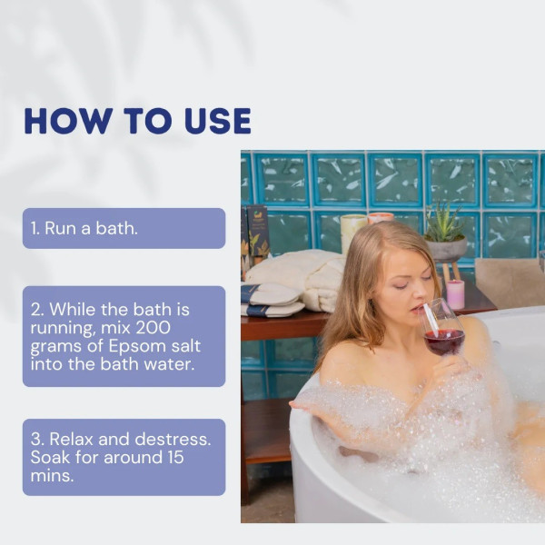 Αλατα Μπάνιου Αισθησιακά | Derma Epsom Salt Bath Soak - Tube 1000gr