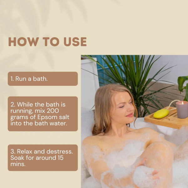 Αλατα Μπάνιου Επσον | Epsom Salt Bath Soak - Tube 1000gr