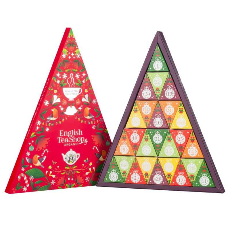 Πολυτελής Luxury Advent Calendar Triangular (Red) | 25 Pyramid Tea Bags Πολυτελής Luxury Advent Calendar Triangular (Red) | 25 Pyramid Tea Bags
