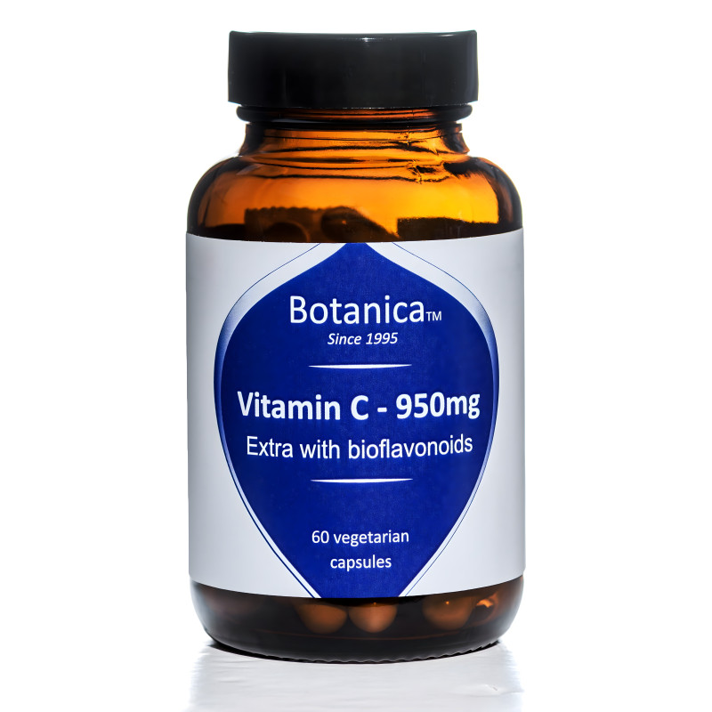 Botanica | Βιταμίνη C & Βιοφλαβονοειδή | 950mg | 60 veg. caps Botanica | Βιταμίνη C & Βιοφλαβονοειδή | 950mg | 60 veg. caps