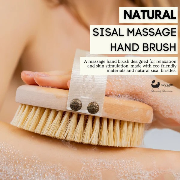 Eco Bath London | Βούρτσα Χειρός Με Σκληρή Τρίχα Σιζάλ