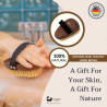 Eco Bath London | Πολυτελής βούρτσα Xειρός από Καρυδιά & Σκληρή Τρίχα Σιζάλ