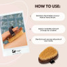 Eco Bath London | Πολυτελής βούρτσα Xειρός από Καρυδιά & Σκληρή Τρίχα Σιζάλ